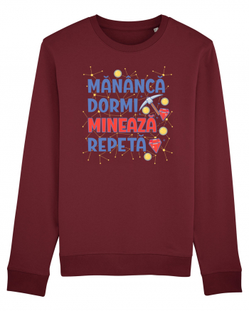 Mananca, dormi, mineaza, repeta Burgundy