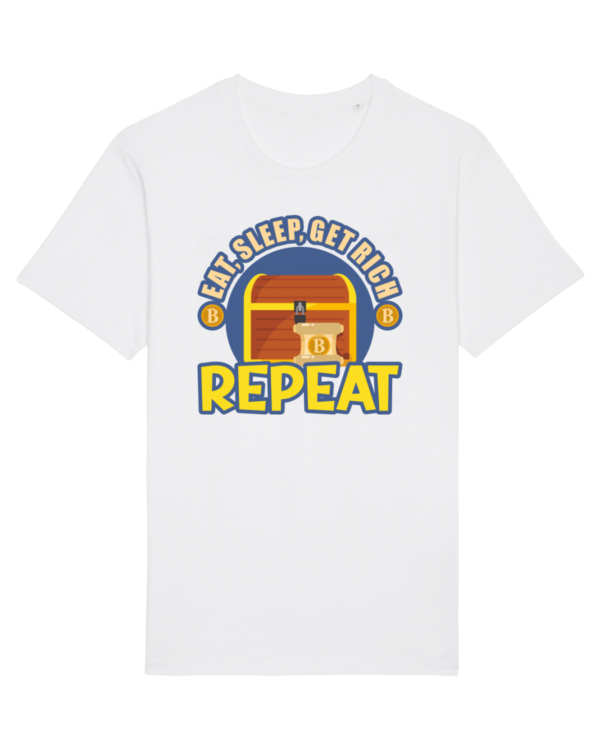 Tricou mânecă scurtă Unisex Rocker White