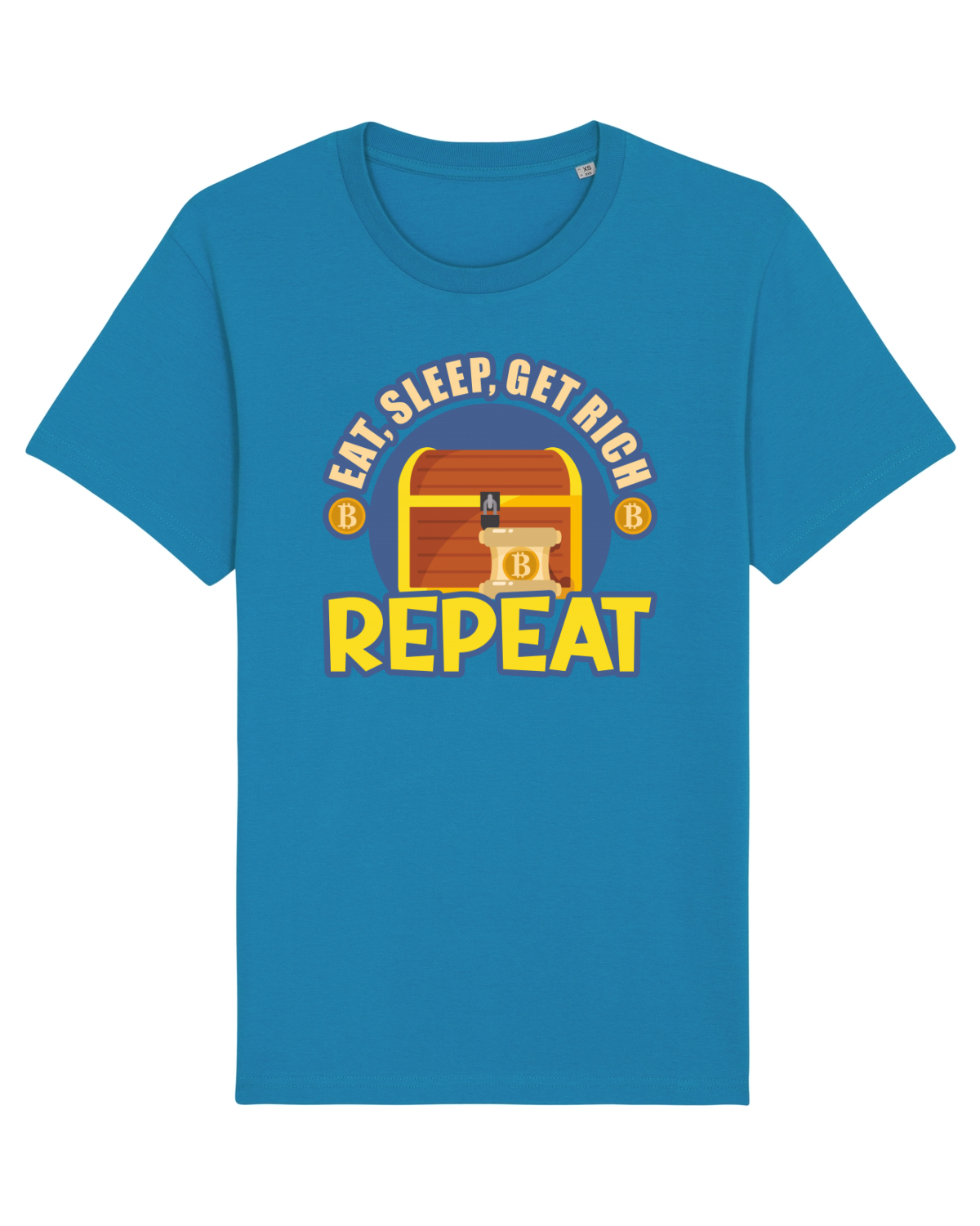 Tricou mânecă scurtă Unisex Rocker Azur