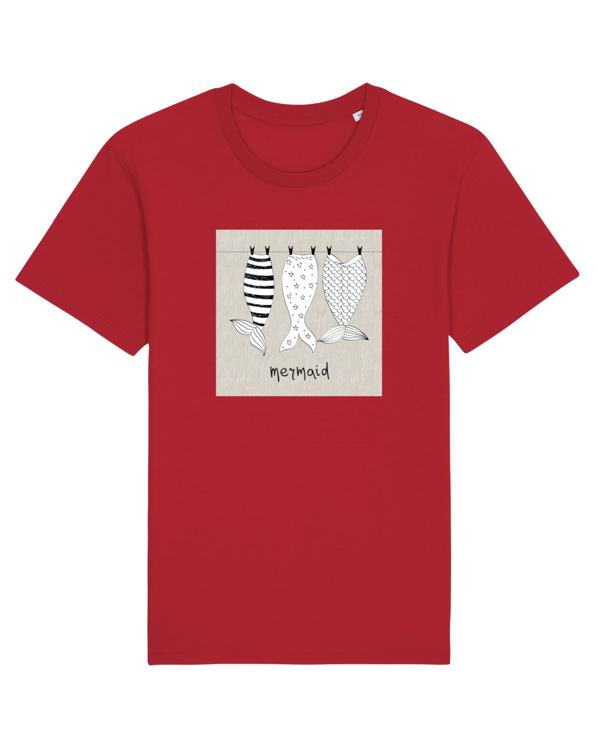 Tricou mânecă scurtă Unisex Rocker Red