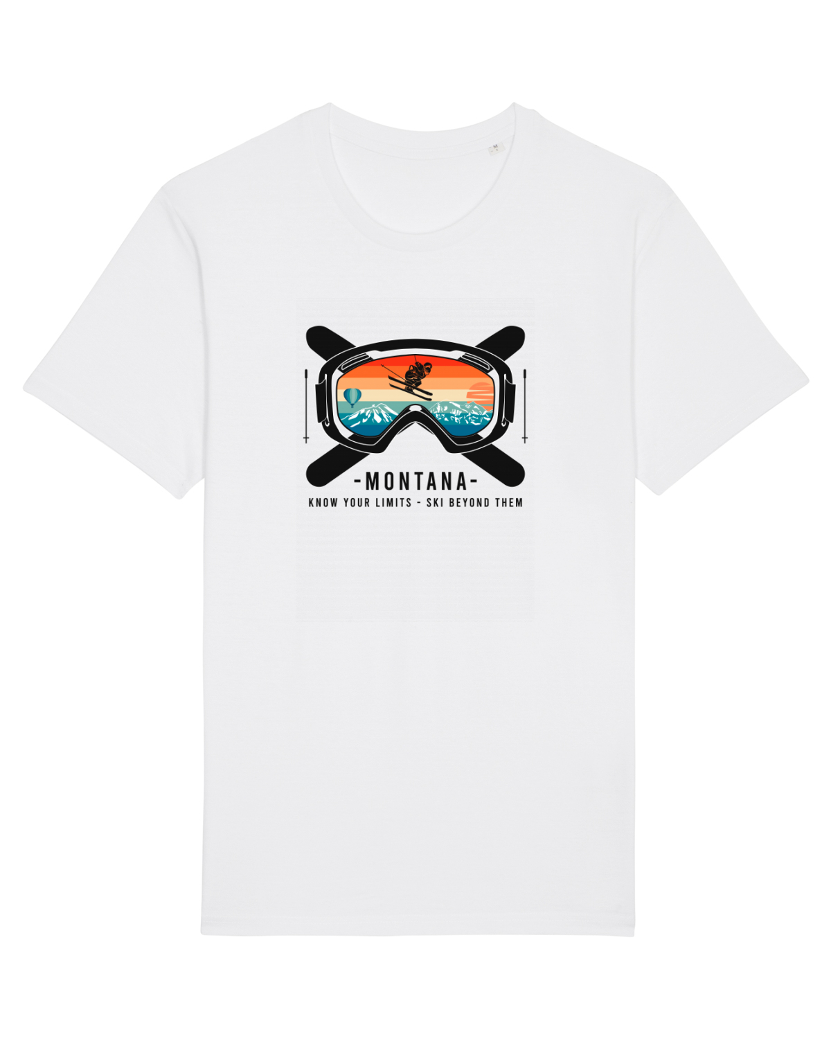 Tricou mânecă scurtă Unisex Rocker White