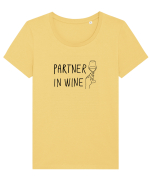 Partner In Wine Tricou mânecă scurtă guler larg fitted Damă Expresser