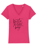 Pasta La Vista, Baby! Tricou mânecă scurtă guler V Damă Evoker