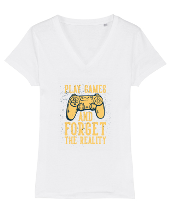 Play Games And Forget The Reality White