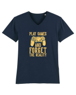Play Games And Forget The Reality Tricou mânecă scurtă guler V Bărbat Presenter