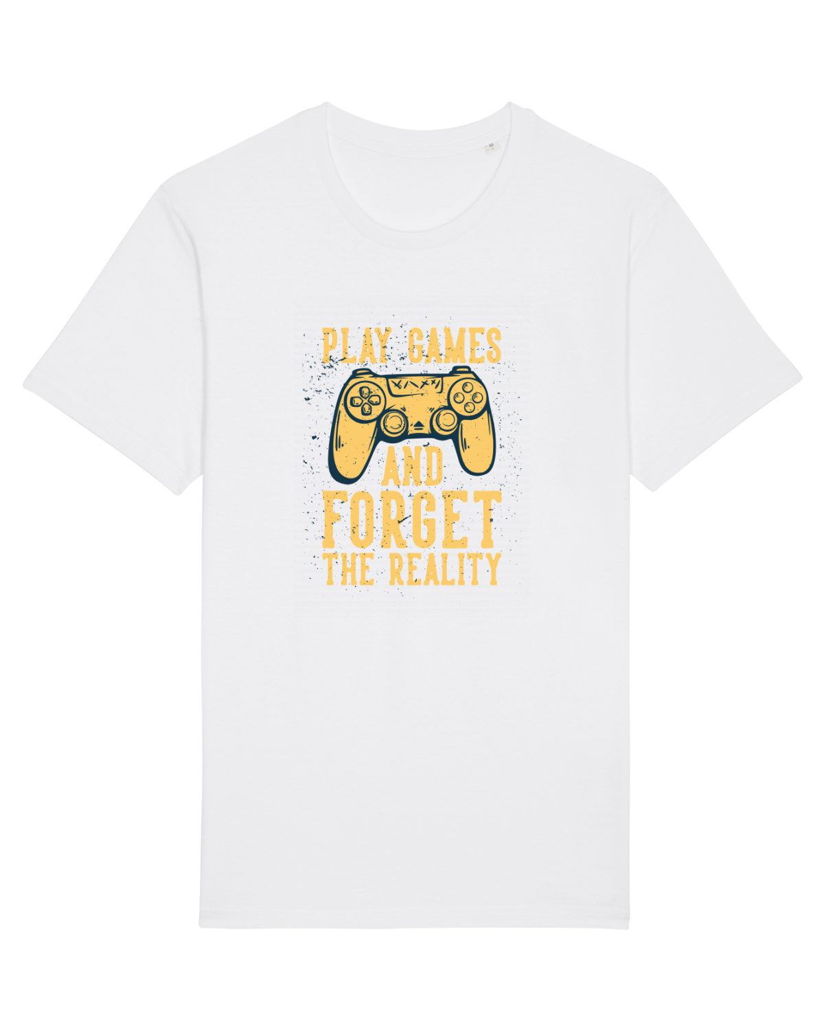 Tricou mânecă scurtă Unisex Rocker White