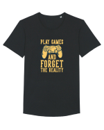 Play Games And Forget The Reality Tricou mânecă scurtă guler larg Bărbat Skater