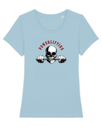 Powerlifting Tricou mânecă scurtă guler larg fitted Damă Expresser