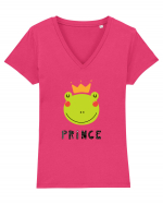 Prince Tricou mânecă scurtă guler V Damă Evoker