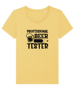 Professional Beer Tester Tricou mânecă scurtă guler larg fitted Damă Expresser