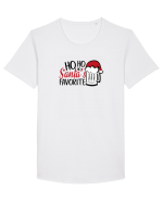 Ho Ho Ho Santa's Favorite Tricou mânecă scurtă guler larg Bărbat Skater