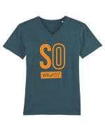 So What!! Tricou mânecă scurtă guler V Bărbat Presenter