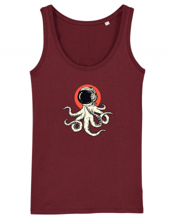 Space Octopus Burgundy