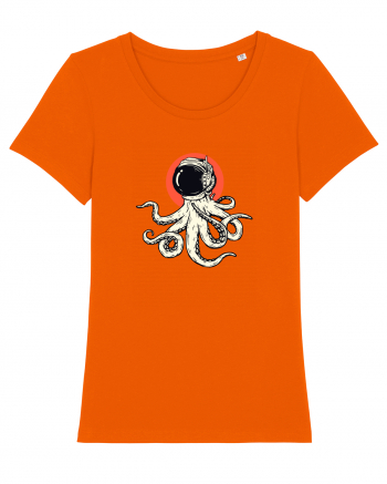 Space Octopus Bright Orange