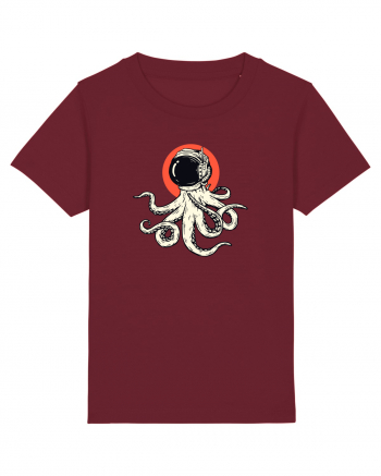 Space Octopus Burgundy