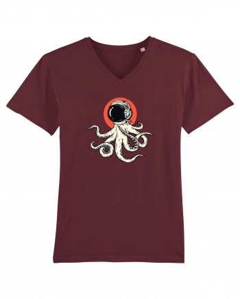 Space Octopus Burgundy