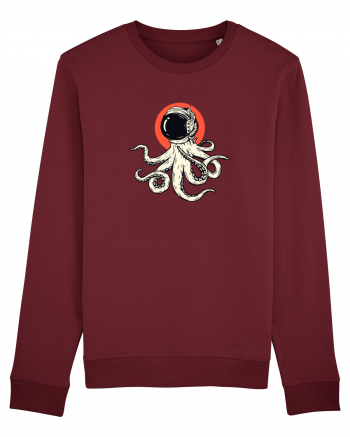 Space Octopus Burgundy