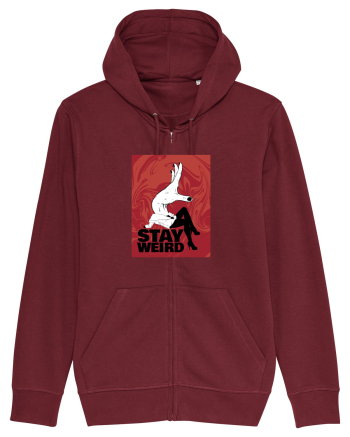 Stay Weird Burgundy