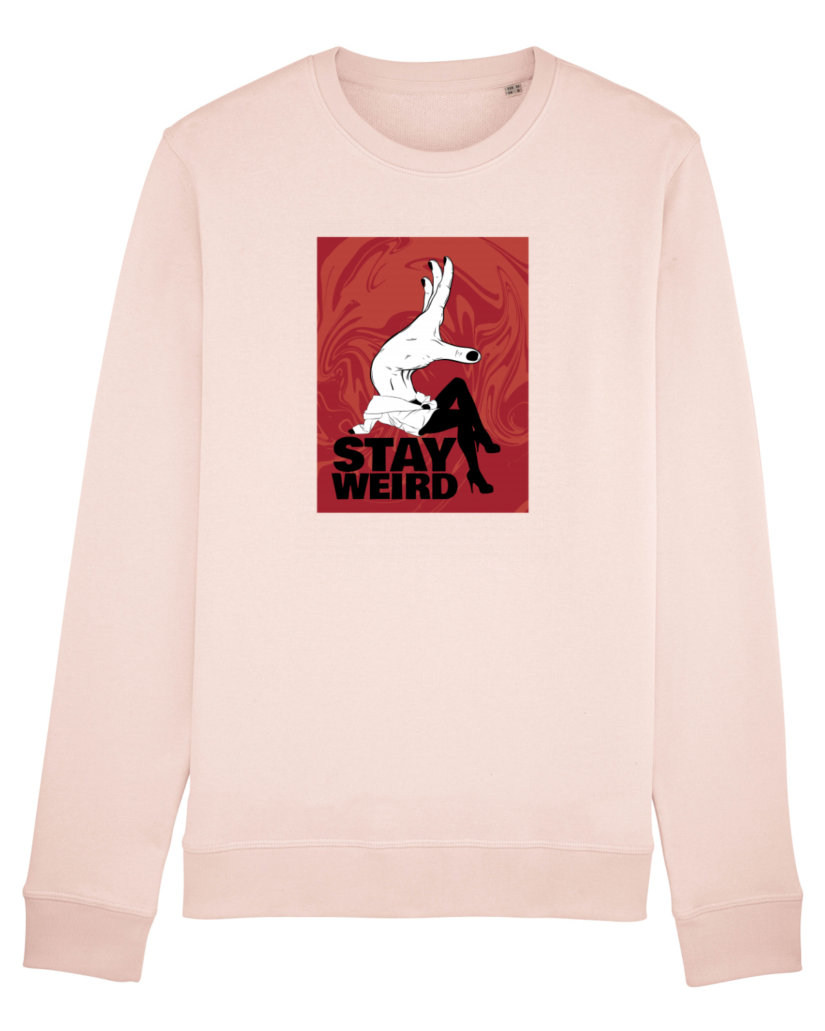 Bluză mânecă lungă Unisex Rise Candy Pink