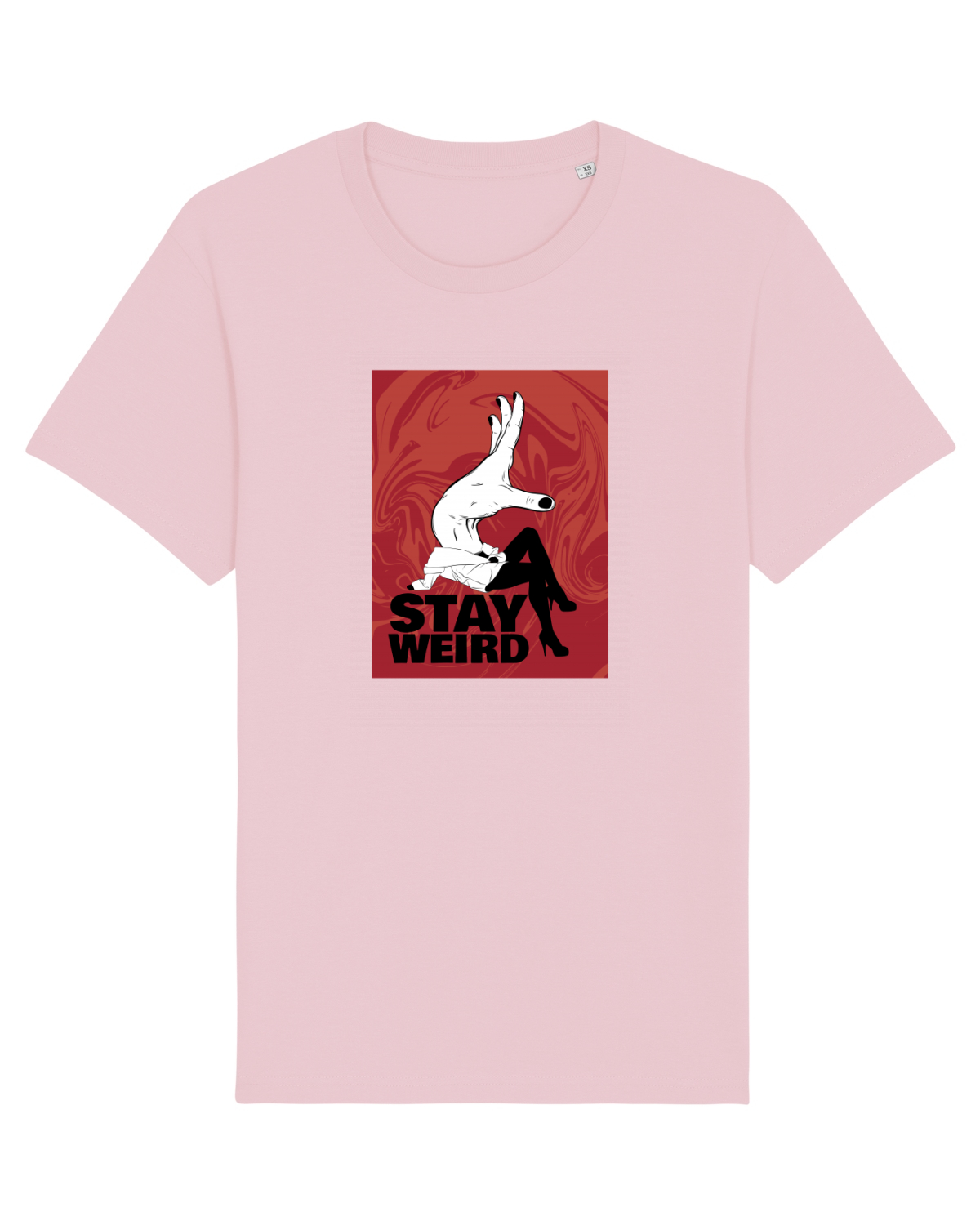 Tricou mânecă scurtă Unisex Rocker Cotton Pink