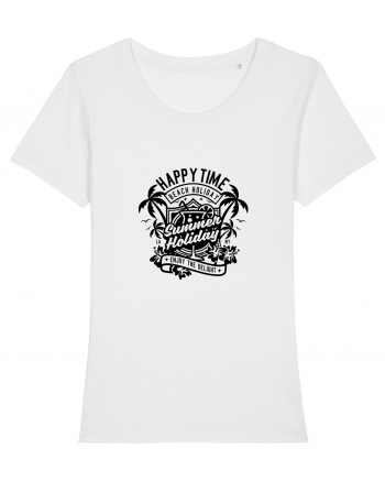 Happy Time Holiday Black White