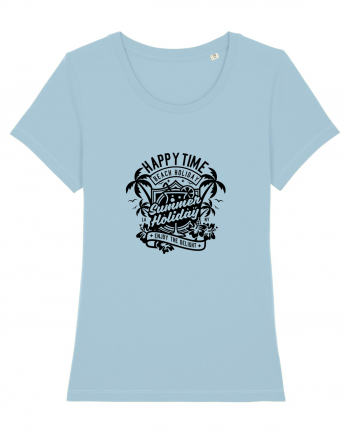 Happy Time Holiday Black Sky Blue