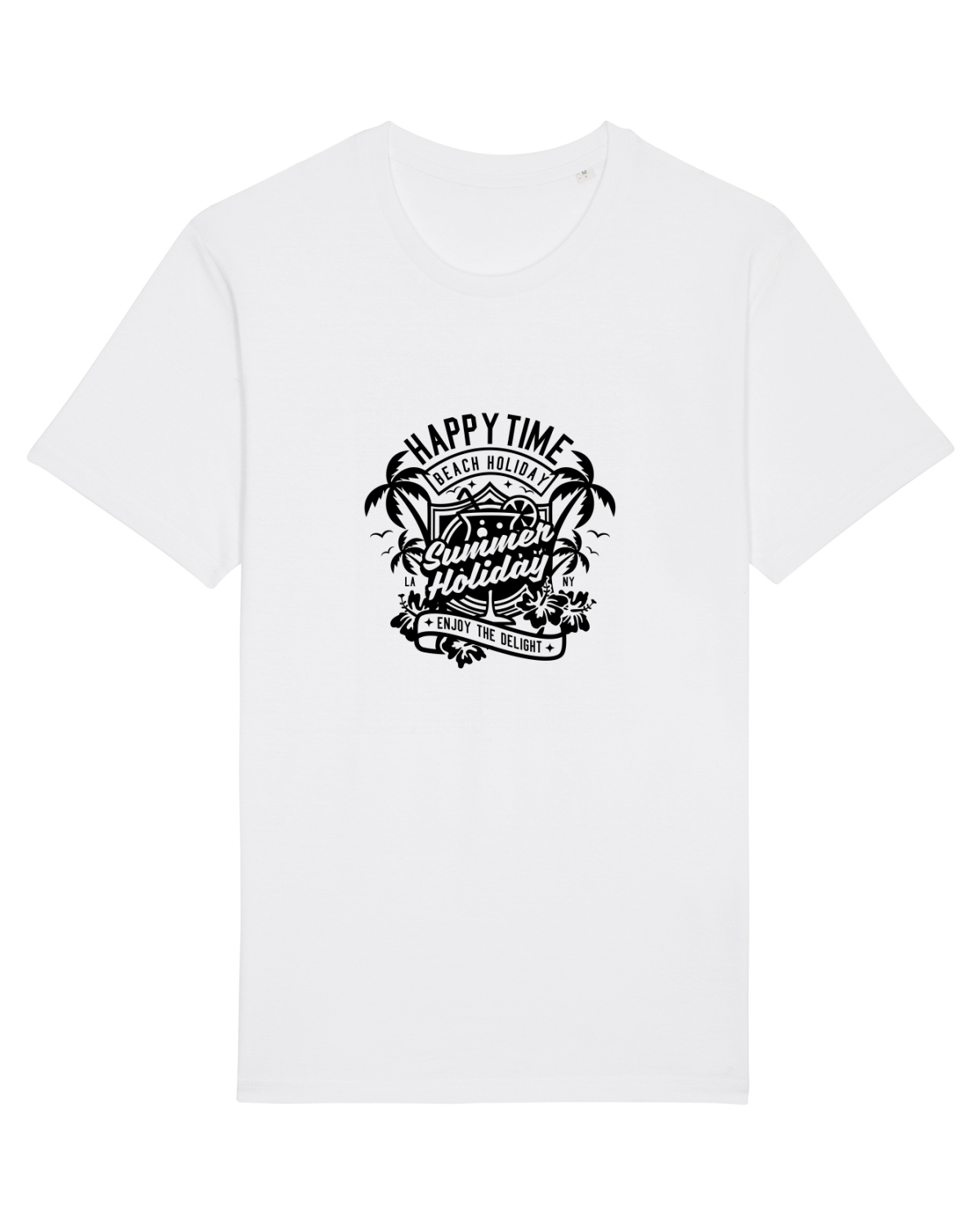 Tricou mânecă scurtă Unisex Rocker White