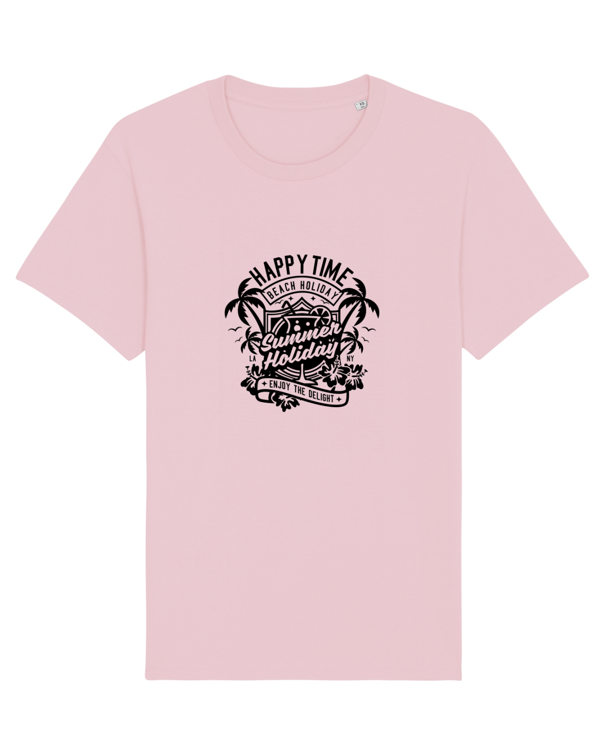 Tricou mânecă scurtă Unisex Rocker Cotton Pink