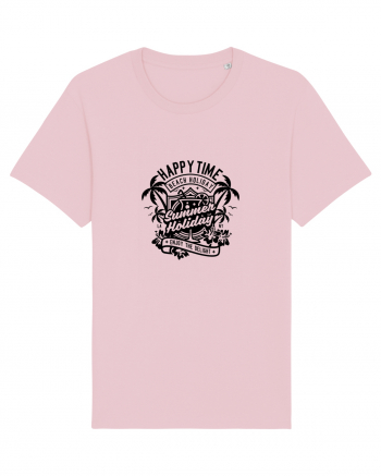 Happy Time Holiday Black Cotton Pink