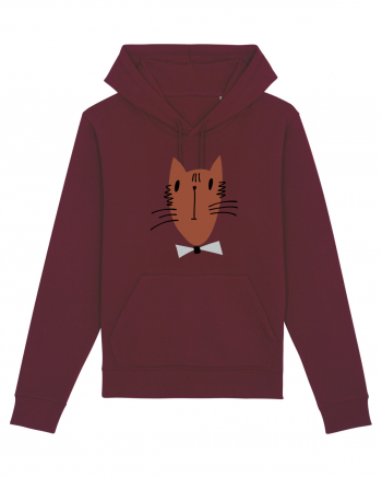 Stylish Cat Burgundy