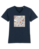 Tablou De Iarna Tricou mânecă scurtă guler V Bărbat Presenter