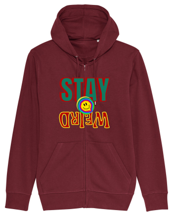Stay Weird Burgundy