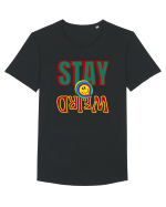 Stay Weird Tricou mânecă scurtă guler larg Bărbat Skater