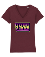 Good Vibes Tricou mânecă scurtă guler V Damă Evoker