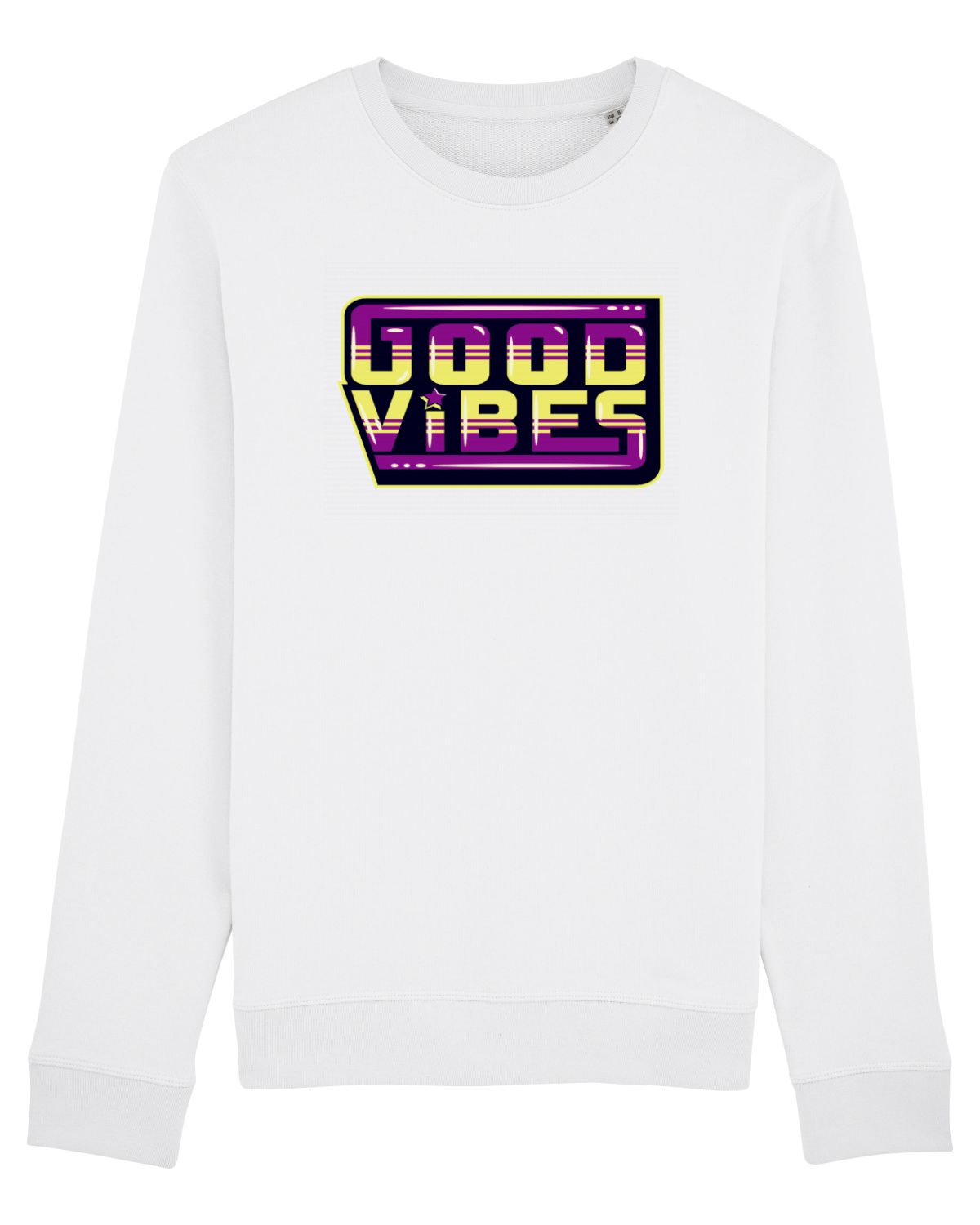 Bluză mânecă lungă Unisex Rise White