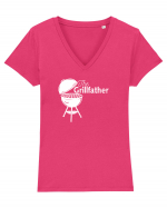 The Grillfather Tricou mânecă scurtă guler V Damă Evoker