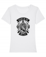 Heart in the Bottle Black Tricou mânecă scurtă guler larg fitted Damă Expresser