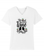 The Most Wonderful Wine Of The Year Tricou mânecă scurtă guler V Bărbat Presenter