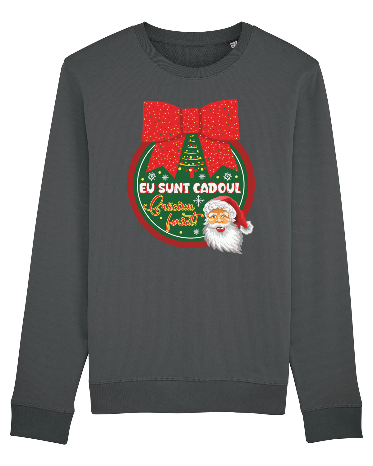 Bluză mânecă lungă Unisex Rise Anthracite