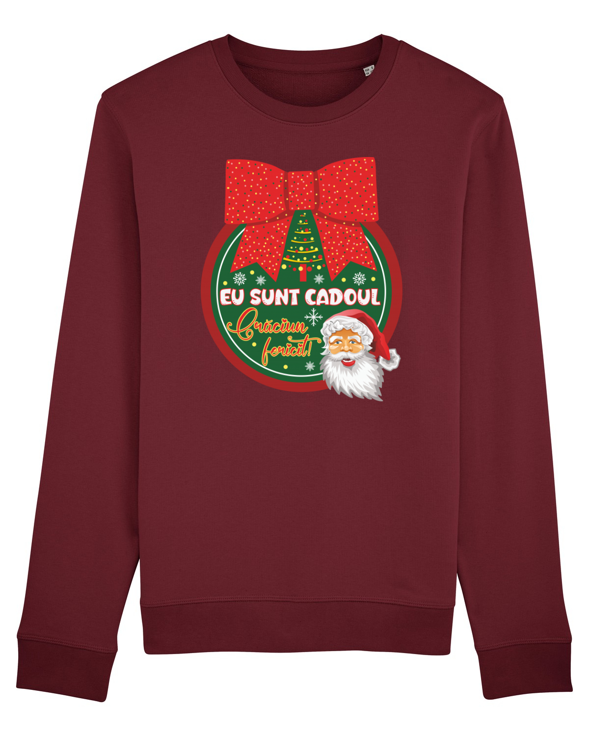 Bluză mânecă lungă Unisex Rise Burgundy