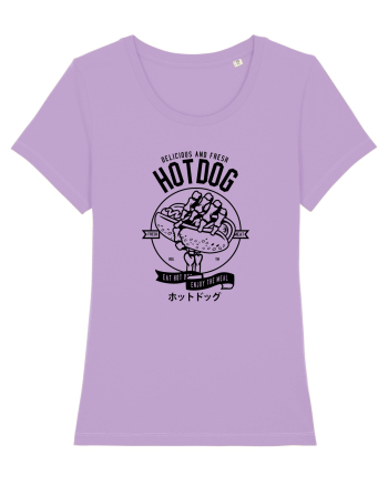 Hot Dog Skeleton Black Lavender Dawn