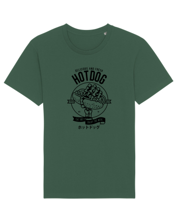 Hot Dog Skeleton Black Bottle Green