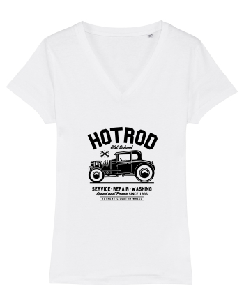 Hot Rod Black Old School Black White