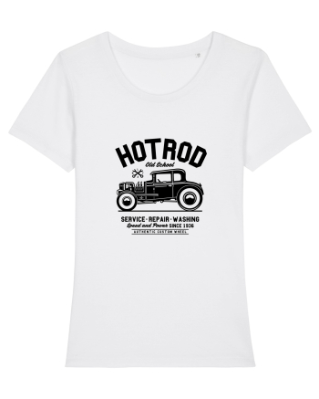 Hot Rod Black Old School Black White