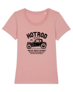 Hot Rod Black Old School Black Tricou mânecă scurtă guler larg fitted Damă Expresser