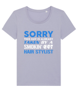 HAIR STYLIST Tricou mânecă scurtă guler larg fitted Damă Expresser