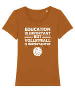 VOLLEYBALL Tricou mânecă scurtă guler larg fitted Damă Expresser