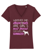 SCHNAUZER Tricou mânecă scurtă guler V Damă Evoker