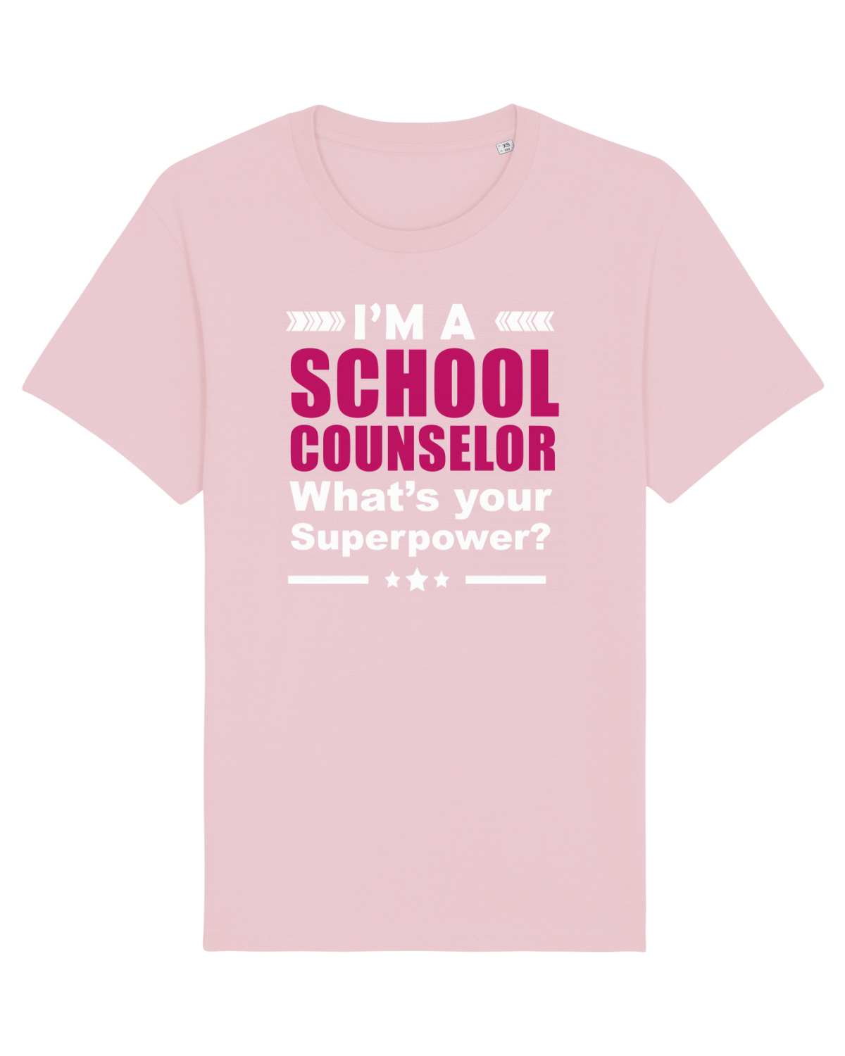 Tricou mânecă scurtă Unisex Rocker Cotton Pink