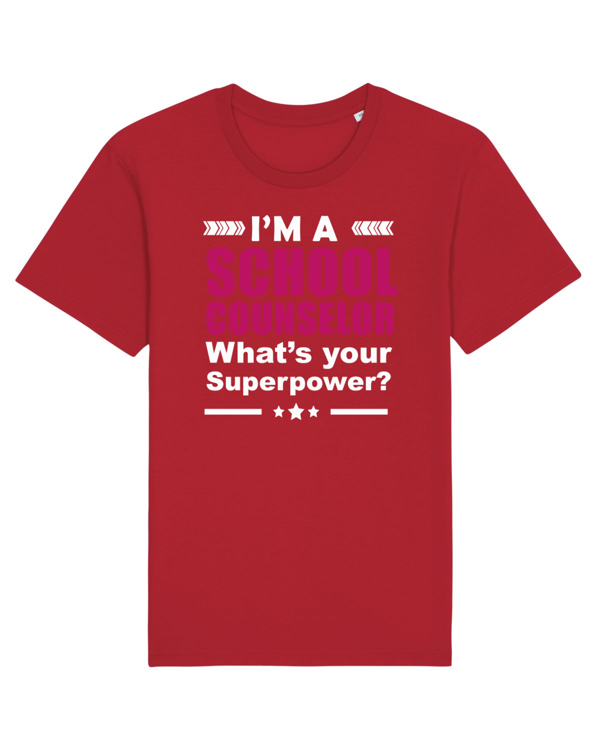 Tricou mânecă scurtă Unisex Rocker Red